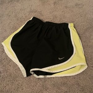 Black and Yellow Nike XS Athletic Shorts